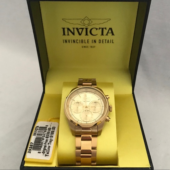 Gold Tone Invicta Watch